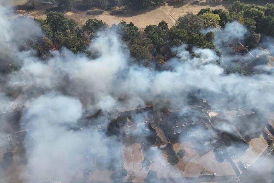 Huge fires start tearing through homes in West Midlands