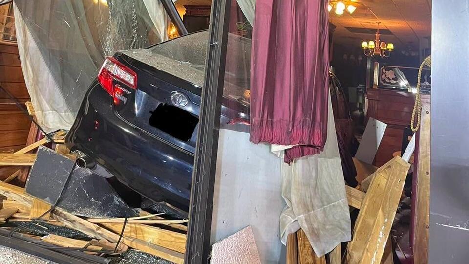 Driver Extricated From Vehicle After Crashing Into Italian Restaurant ...