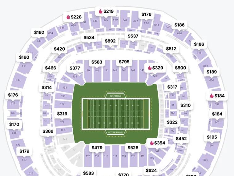 vs. Notre Dame tickets, cheapest prices for 2024 Sugar Bowl CFP