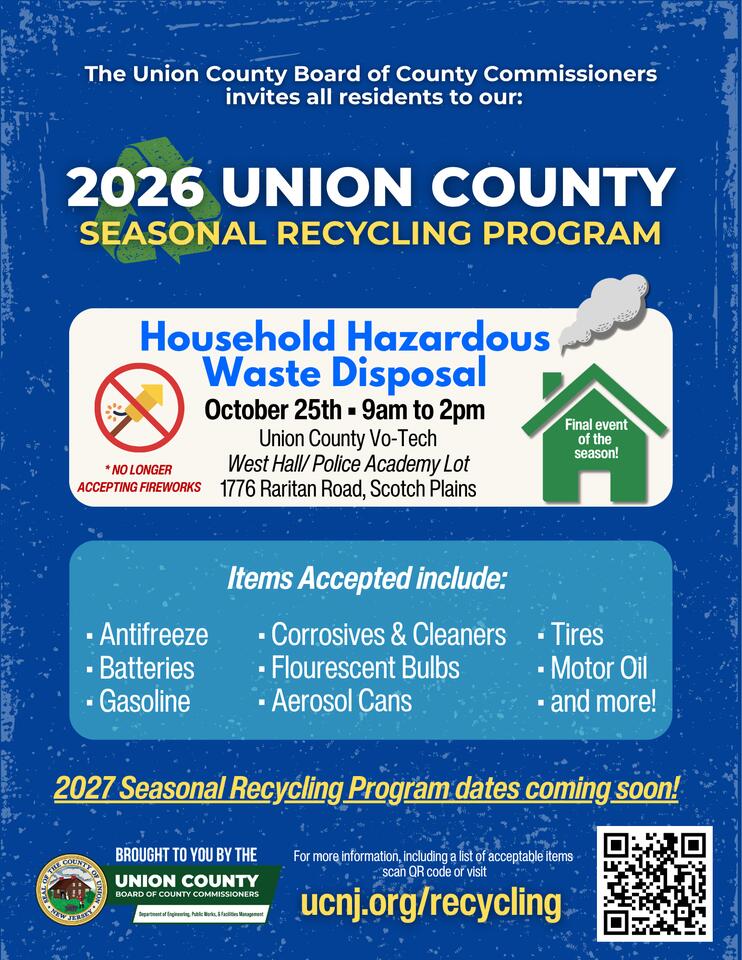 Union County’s Final Household Hazardous Waste Event Scheduled for ...