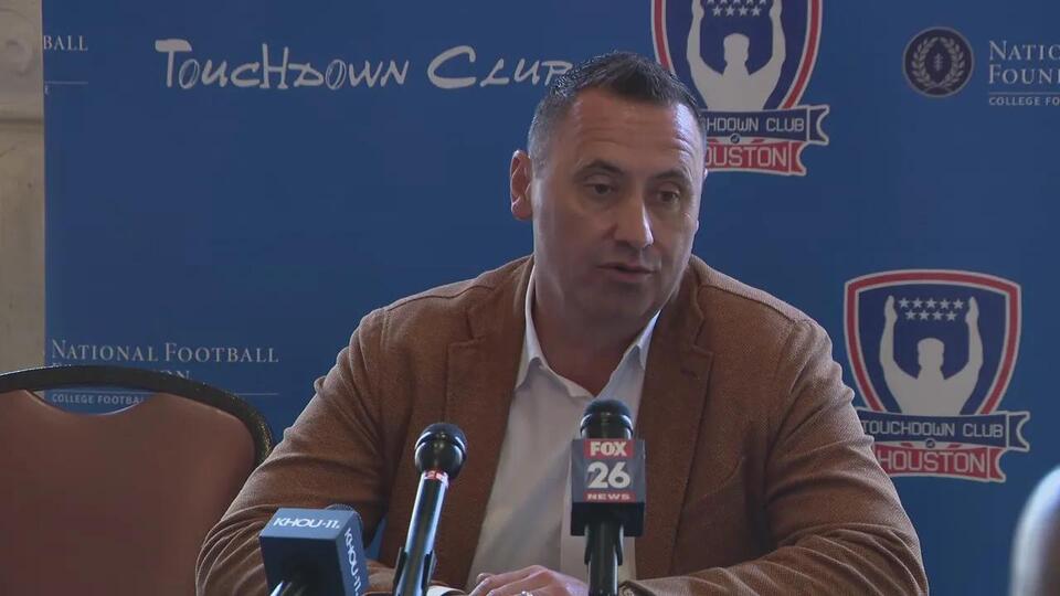 Steve Sarkisian in Houston at the Touchdown Club - NewsBreak