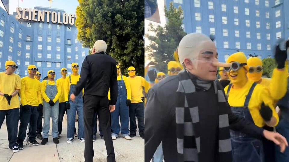 Minions and Gru Show Up at Scientology Building in Viral TikTok ‘Run ...