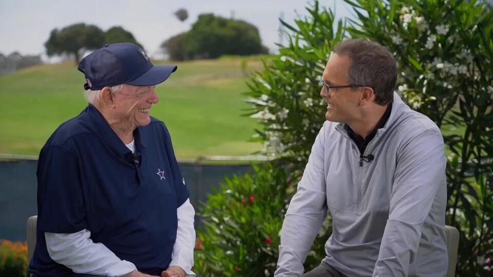 Jerry Jones sits down with NBC 5 to talk offseason, AT&T Stadium, and Tony Romo