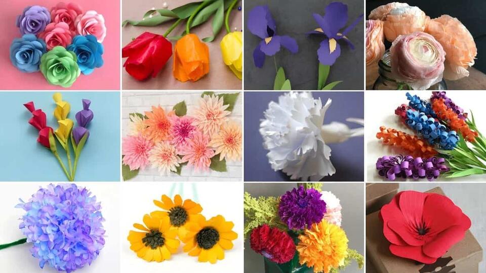 28 Different Types of Paper Flowers