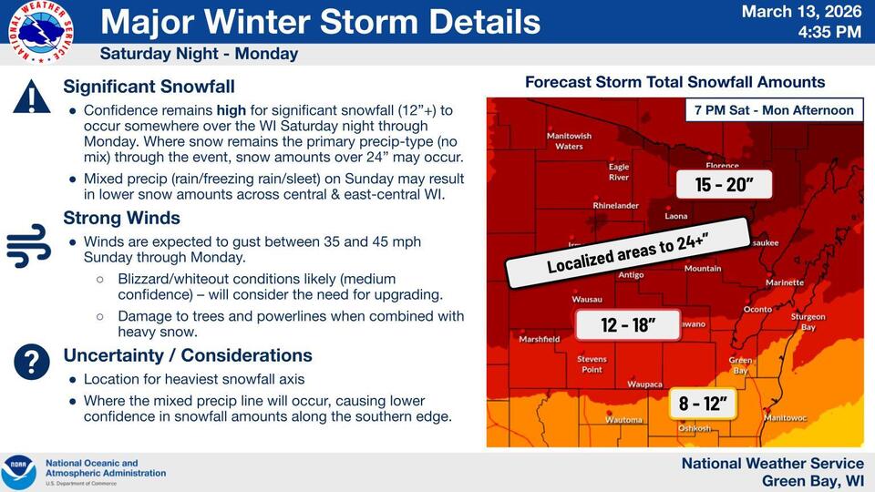 Green Bay declares snow emergency as winter storm looms - NewsBreak