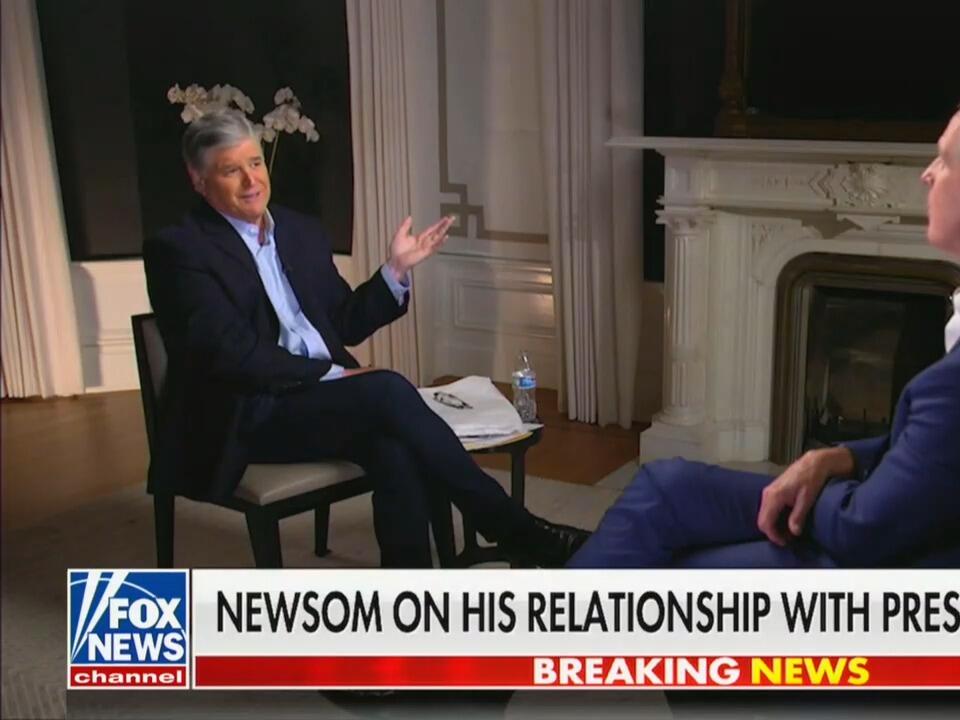 Hannity gets gavin newsom to admit his french laundry dinner during