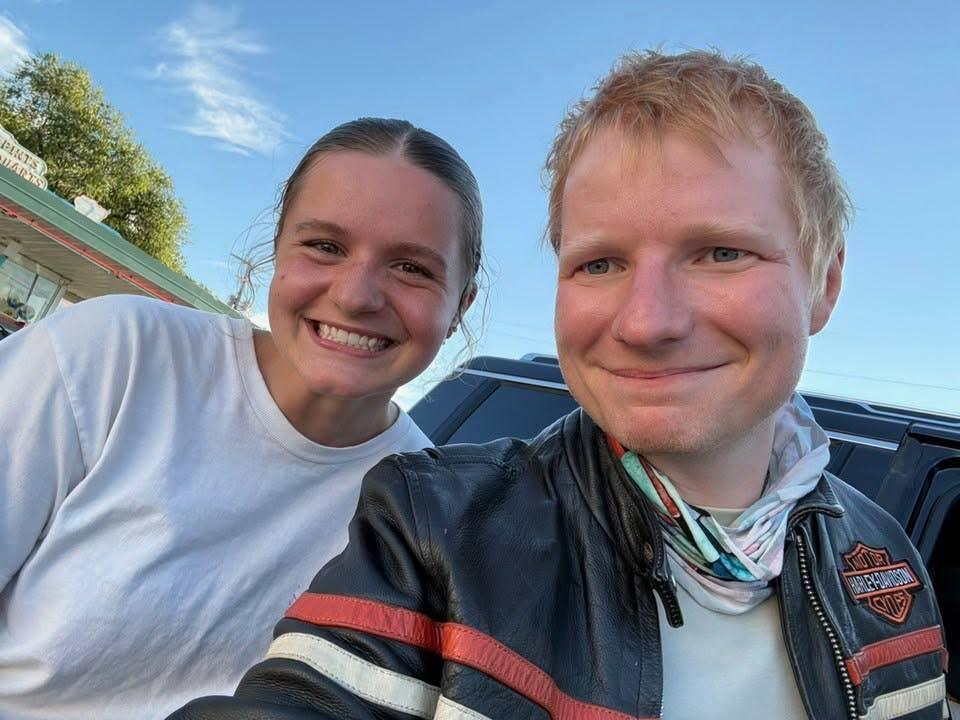 Ed Sheeran visits Wisconsin vintage shop, drive-in restaurant