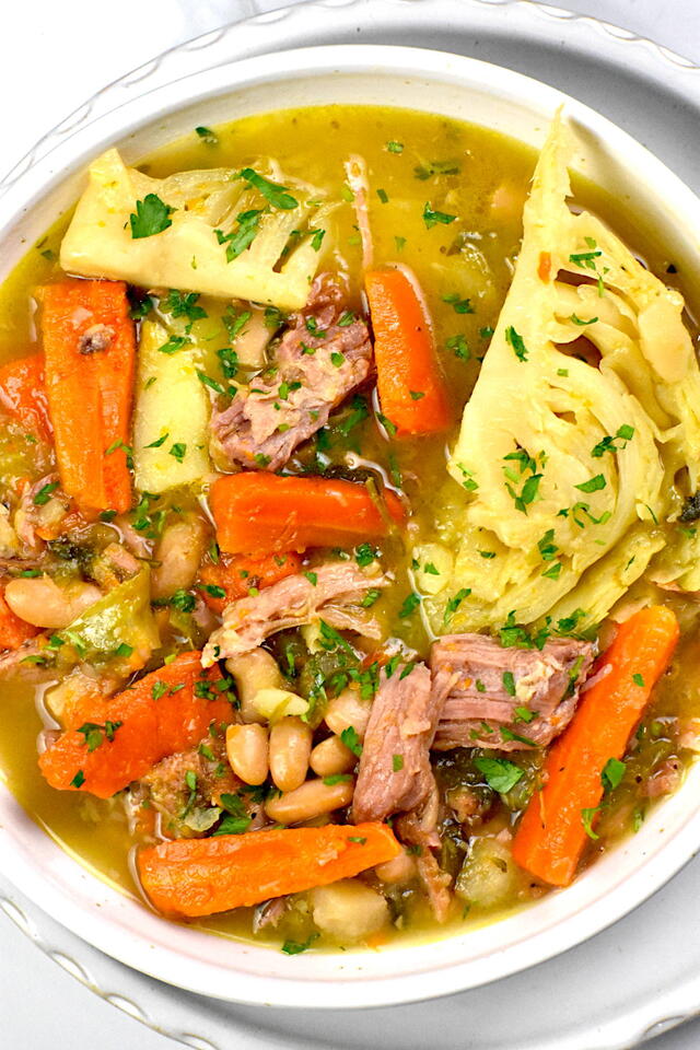 Garbure: Rustic French Ham and Bean Soup