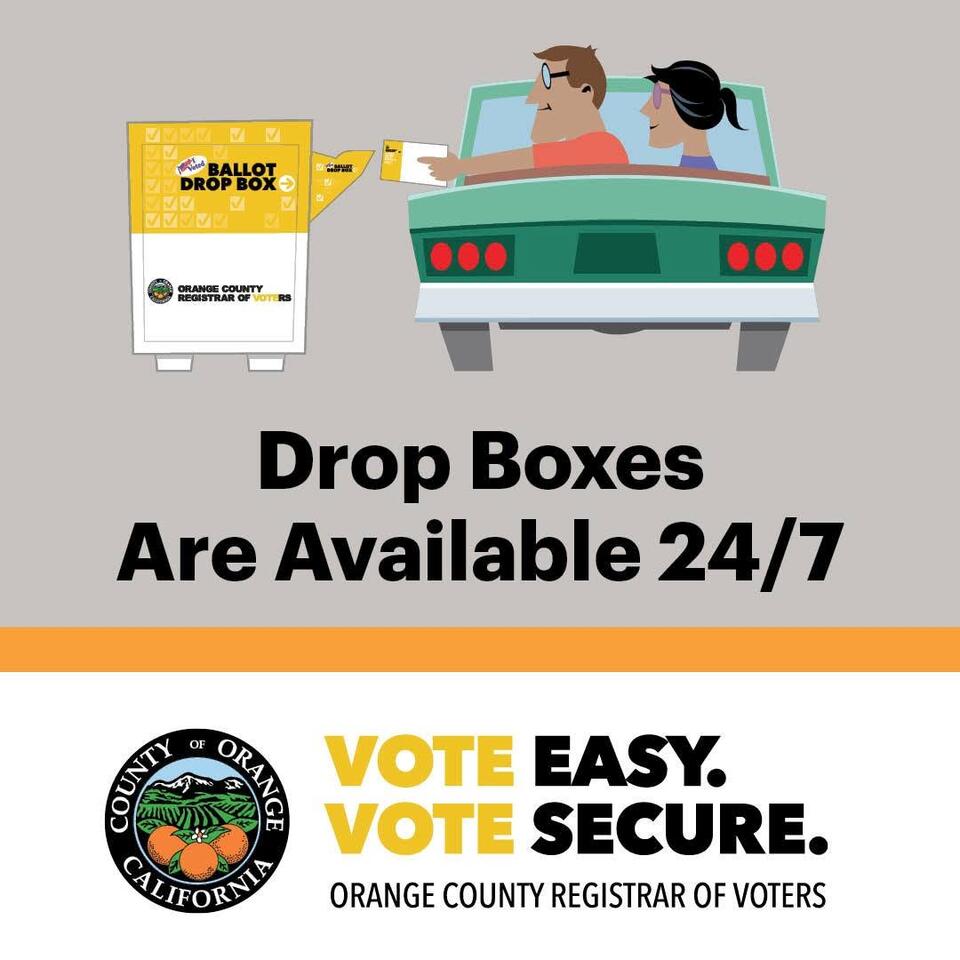 Ballot drop boxes open now in Orange County - NewsBreak