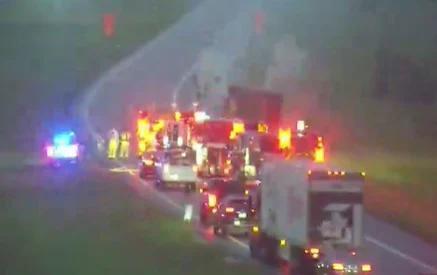 UPDATE: Right lane closed from vehicle fire on I-20 West at MM103 in Kershaw Co.