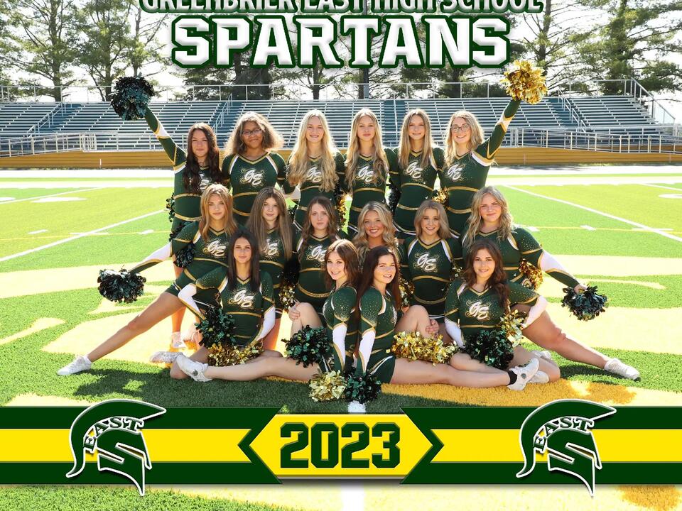 Greenbrier East High School cheerleaders