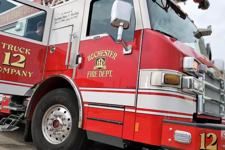 Combine Destroyed by Fire East of Rochester Near Chester - NewsBreak
