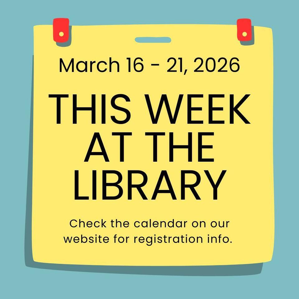 Library events happening this week - NewsBreak