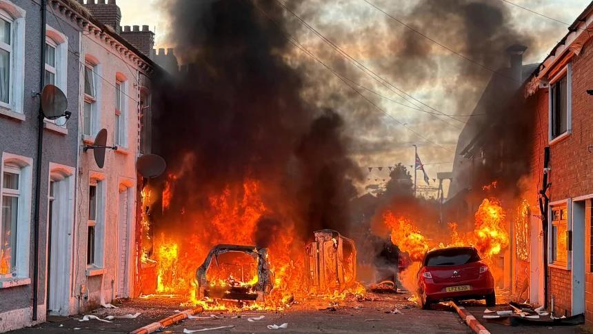 Wave of anti-immigrant violence erupts after brutal stabbing in Belfast