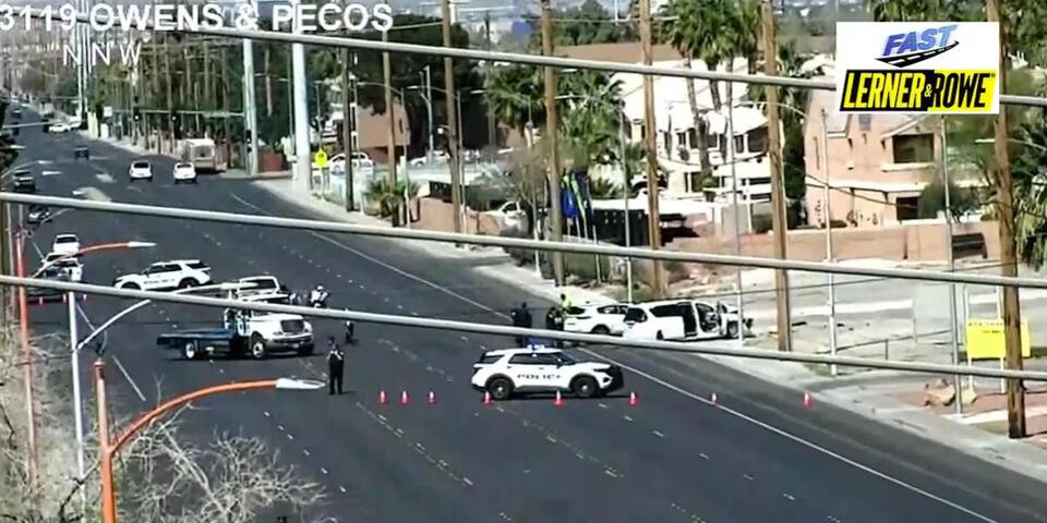 North Las Vegas police: Stolen car runs stop sign, crashes into two ...
