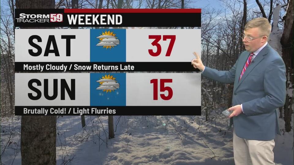 Weekend Forecast: Snow returns tonight, brutal cold Sunday into Monday ...