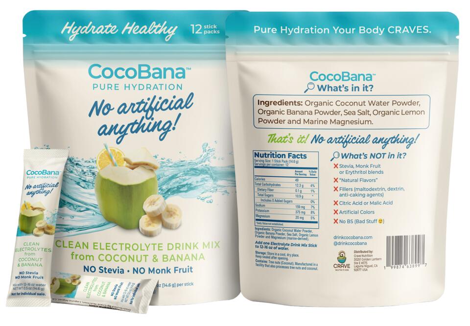 CocoBana Pure Hydration Launches Electrolyte Mix Made With Organic ...