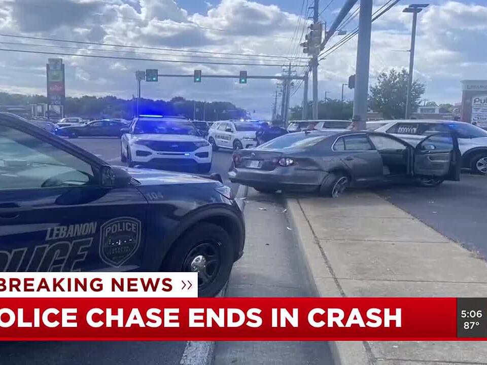 Police chase ends in crash