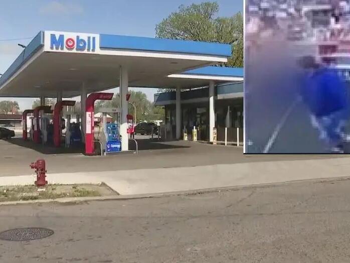 Gas station clerk charged after locking armed man, victims inside store