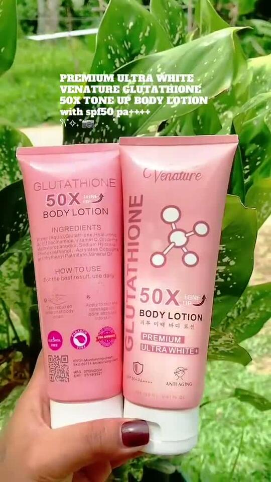 venature glutathione 50x body lotion reviews Venature's Whitening Review glutathione 50x tone up body