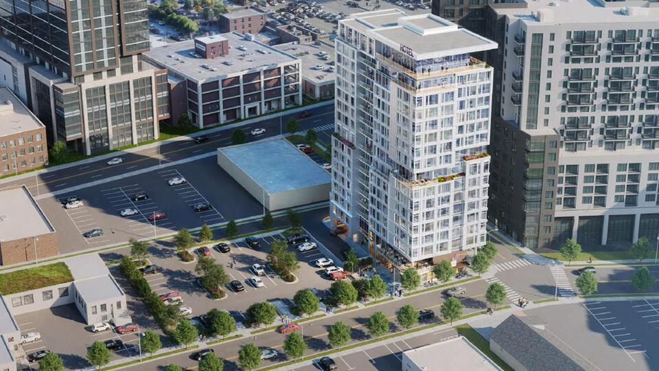 Planned Hotel Project Updates Design In The Nashville Gulch. - NewsBreak