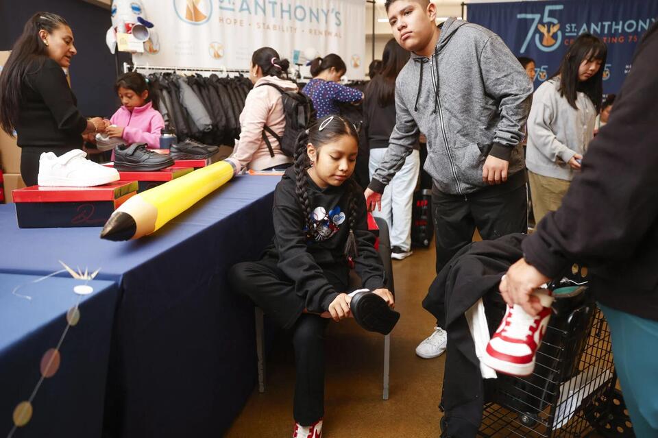 St. Anthony’s annual back-to-school event serves hundreds of families