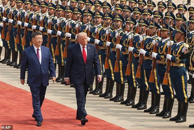 Trump's hidden five-tap code in handshake with Xi... and the 'bullfrog ...