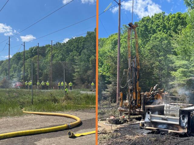 Worker hospitalized after drilling rig hits Dominion Energy high ...