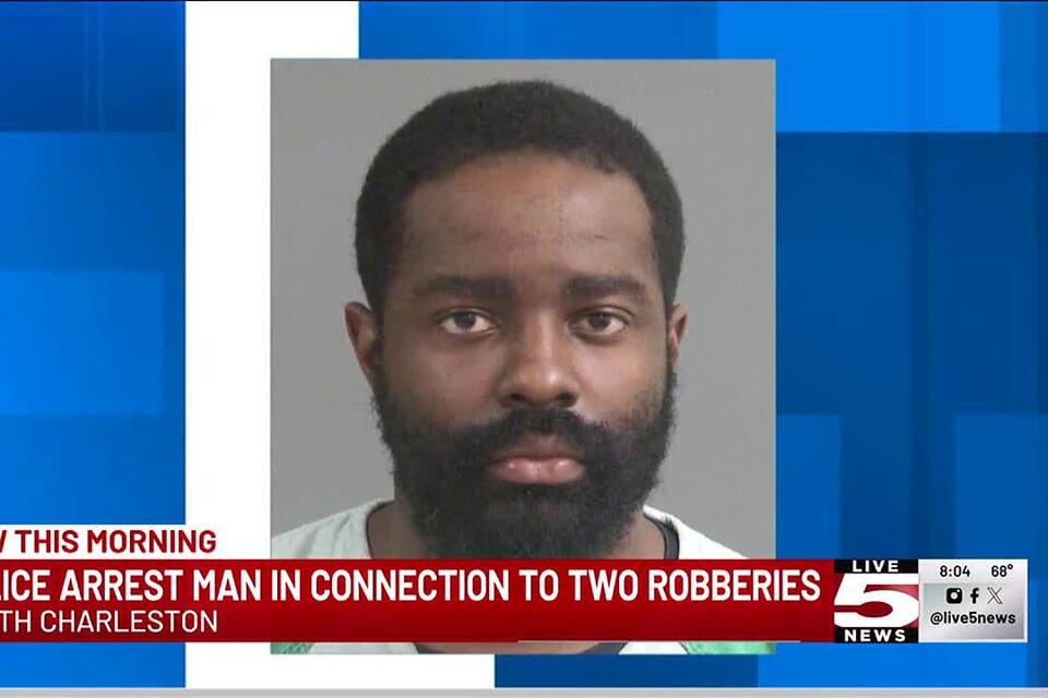 VIDEO: Man charged in pair of North Charleston gas station robberies ...
