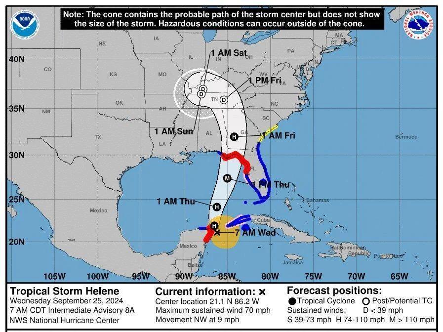Tropical Storm Warning Issued for Cherokee County