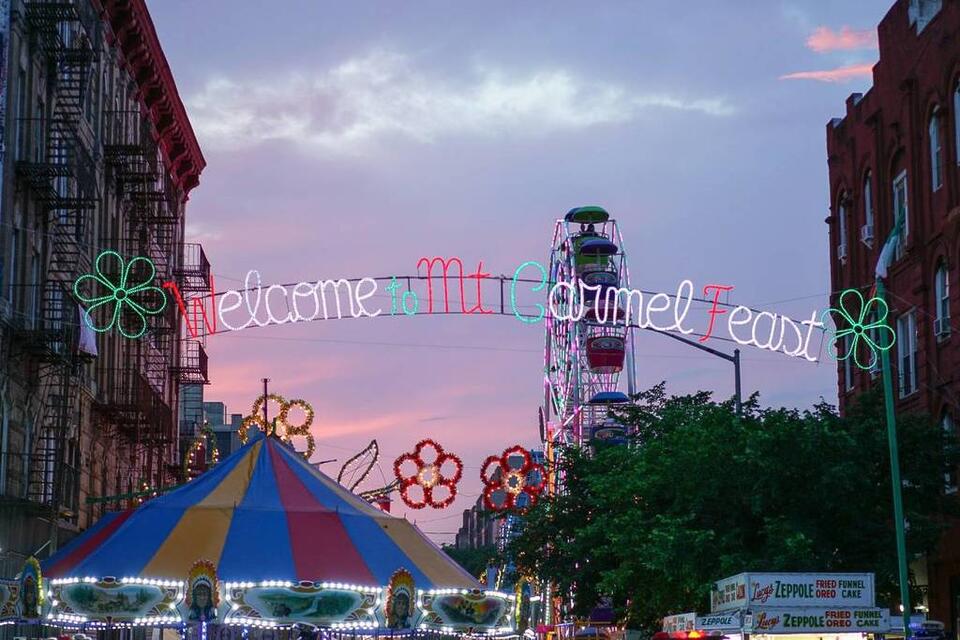 With roots dating back to 1887, NYC's oldest Italian-American feast has returned to Williamsburg—12 days of carnival rides, classic Italian eats, & a massive, 4-ton, 70+ foot Giglio tower