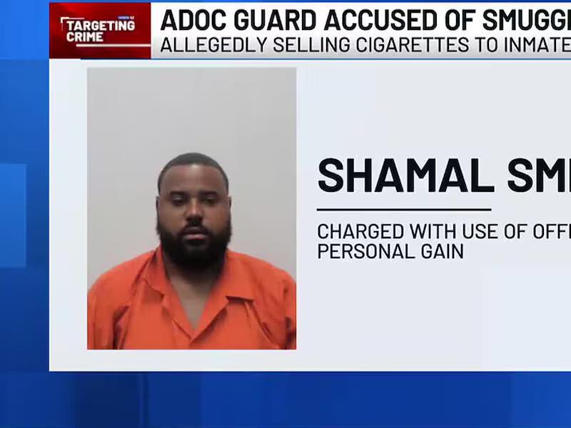 ADOC guard accused of selling contraband to inmates
