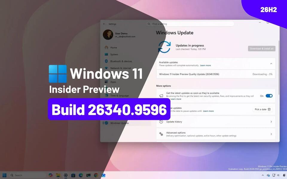 Build 26340.9596 for Windows 11 26H2 makes File Explorer faster ...