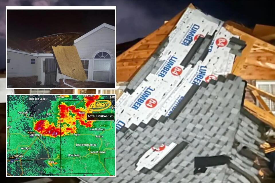 Tornado overturns trucks, damages homes as Texas and Oklahoma residents ...