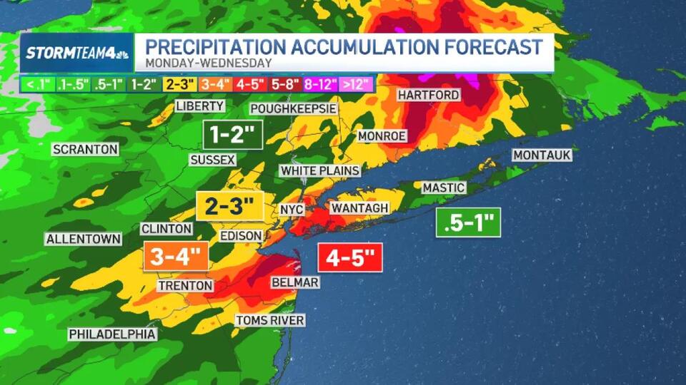 Live updates: Major flooding likely Tuesday as storms threaten NYC area