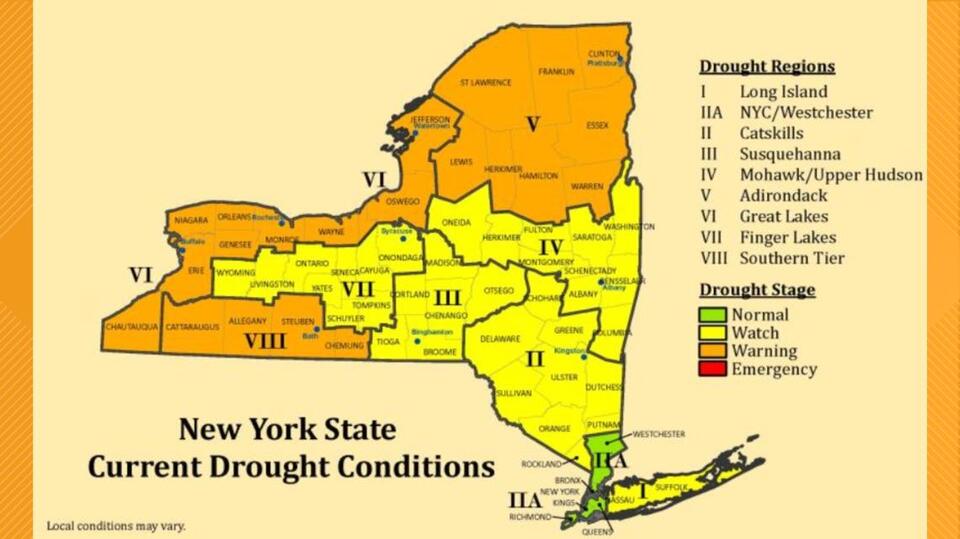 Western New York counties placed under drought warning - NewsBreak