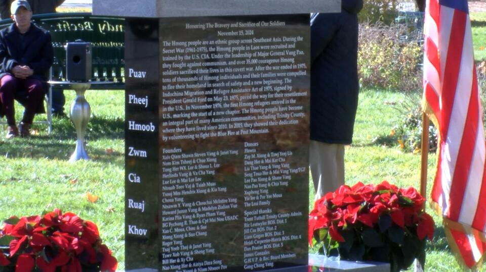 Hmong community unveils new statue in Hayfork Park commemorating fallen ...