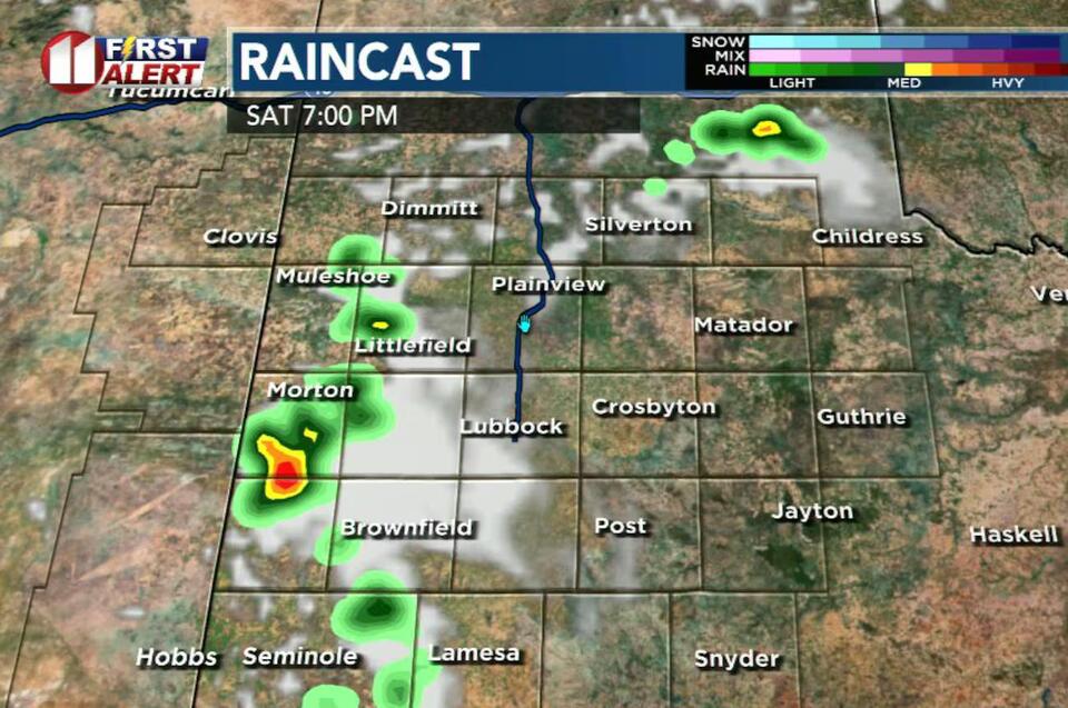 Showers, storms possible Saturday afternoon through evening - NewsBreak