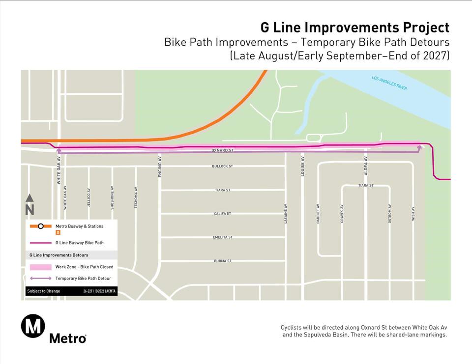Detours on G Line Multi-Use Path in October - NewsBreak