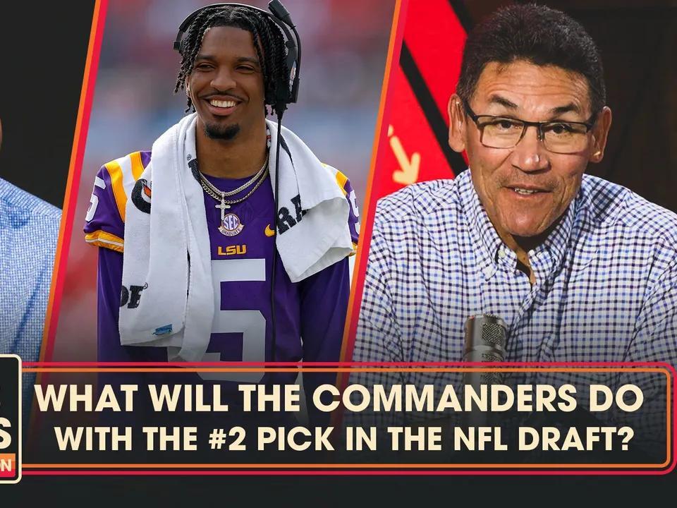 Commanders hold 2 pick in NFL Draft Ron Rivera dishes on Daniels vs