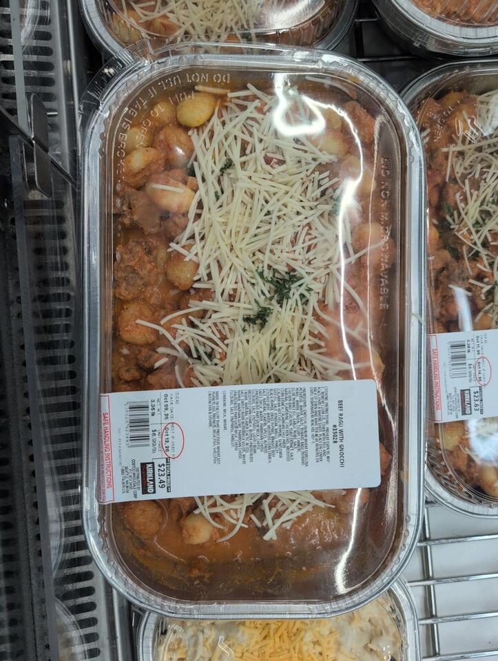 Kirkland Signature Beef Ragu With Gnocchi - NewsBreak
