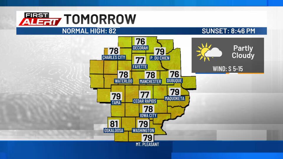 Mostly nice on Tuesday, a few showers and storms quickly follow