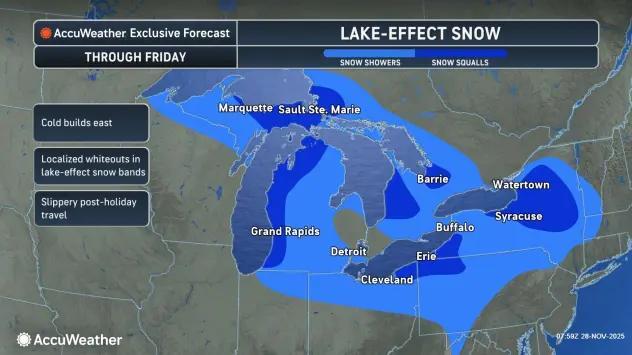 Lake effect snow persists in Southern Tier away from Buffalo Metro ...