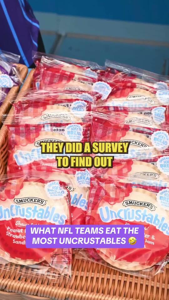 Unreal Stat Of What NFL Teams Eat The Most Uncrustables pardonmytake