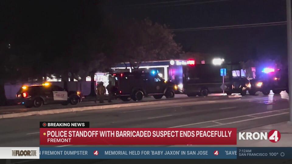 Stolen UPS truck pursuit leads to standoff in Fremont
