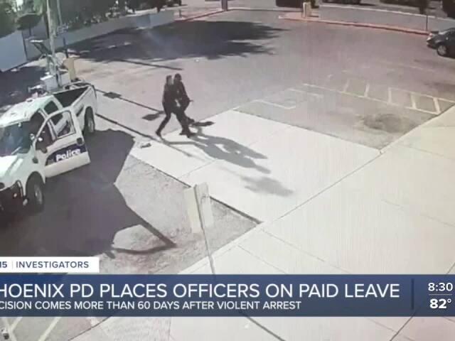 Phoenix officers involved in violent arrest placed on paid leave ...
