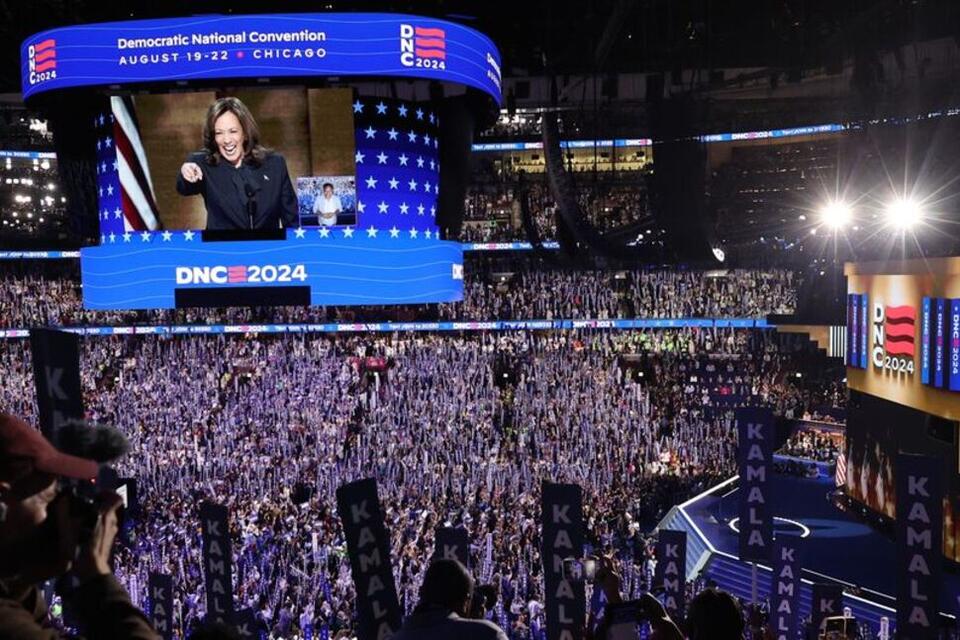 Kamala Harris Caps Convention With Call to End Gaza War, Fight Tyranny ...