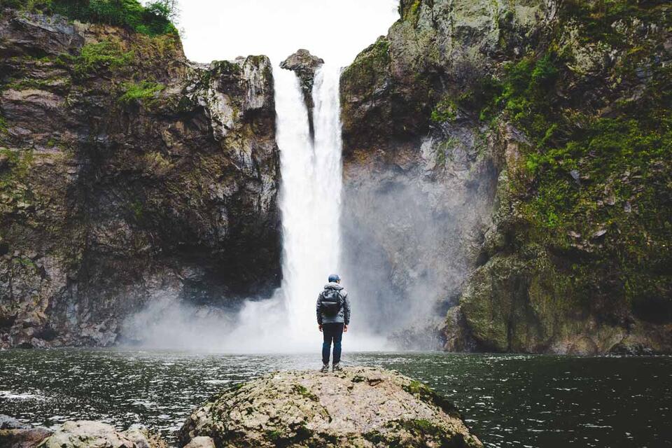Snoqualmie Falls is 100 feet taller than Niagara, and the best part is ...