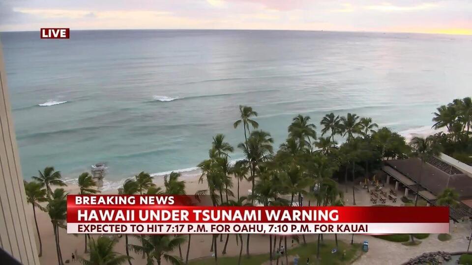 Waikiki tsunami warning