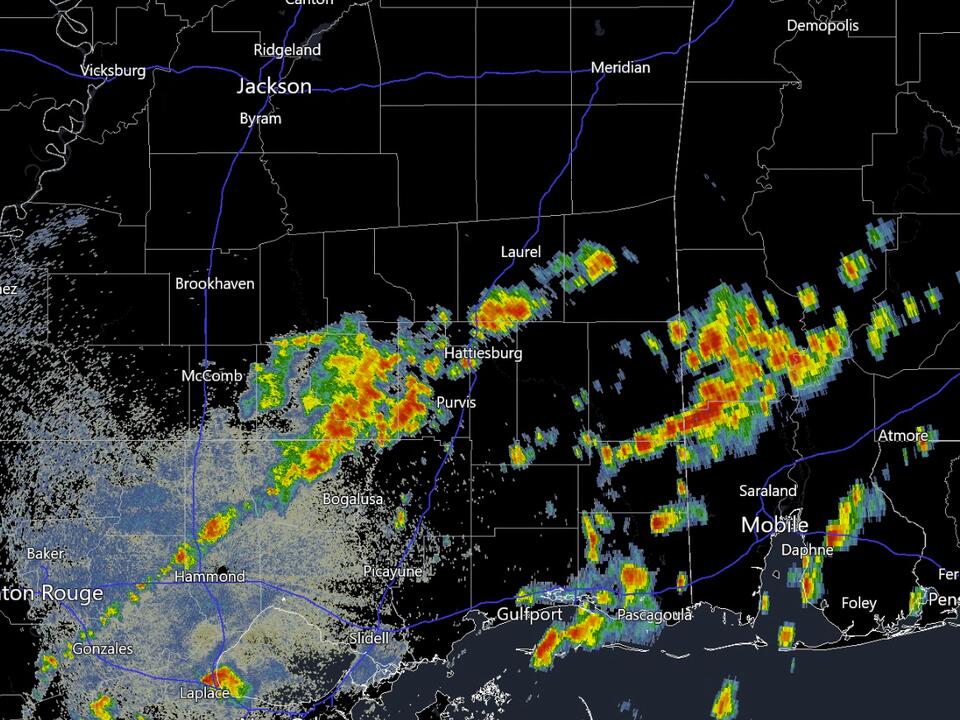 Storms this morning, drier this afternoon and through the weekend ...